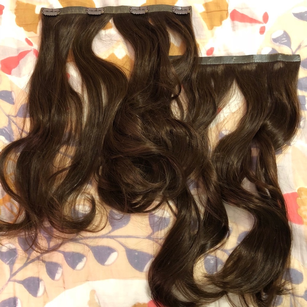 Human hair clip in